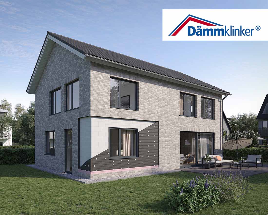 Einfamlienhaus mit dem Dämmklinker-System